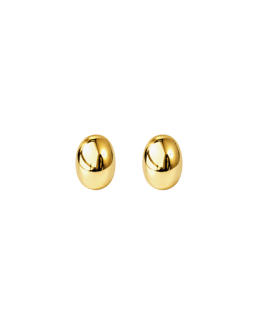 Brinco Pequeno Oval Design Dourado