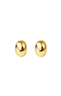 Brinco Pequeno Oval Design Dourado
