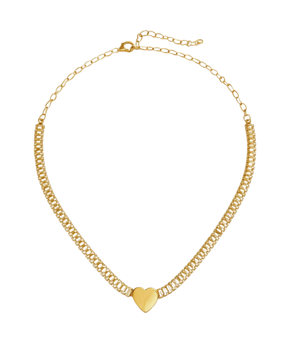 COLAR CORAÇÃO SHINE PRESENZA DOURADO