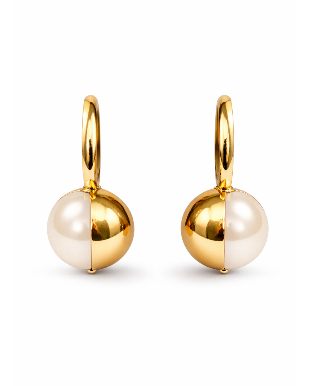 Maxi Brinco Orgânico Essenza Dourado com Pérola