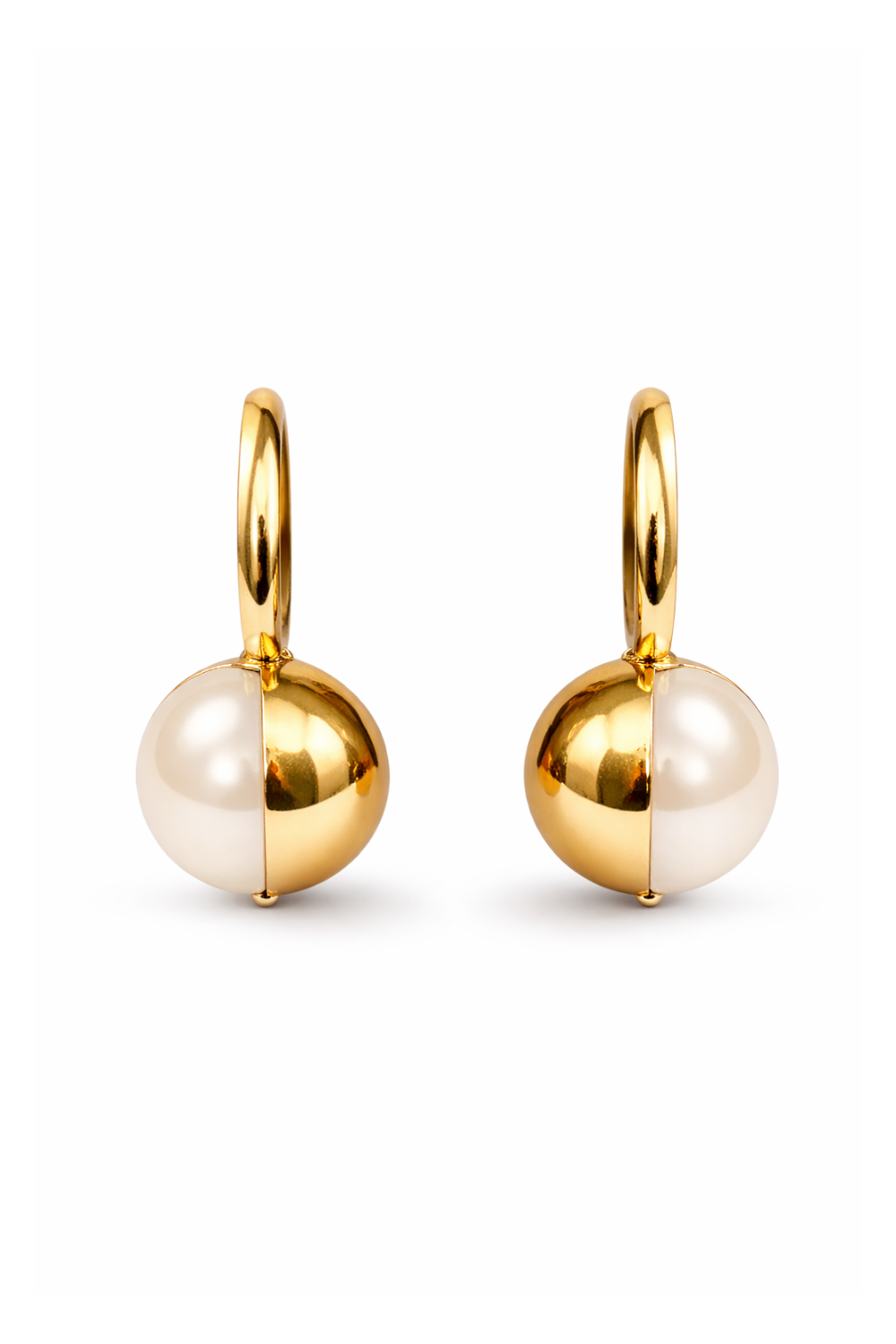 Maxi Brinco Orgânico Essenza Dourado com Pérola