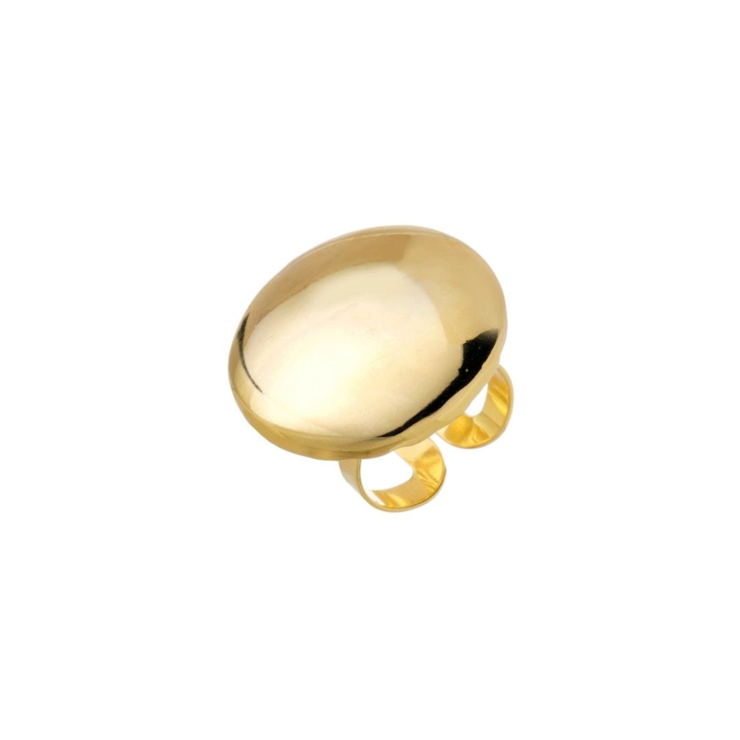 ANEL BOTÃO BOLD DOURADO | ELETROFORMAÇÃO