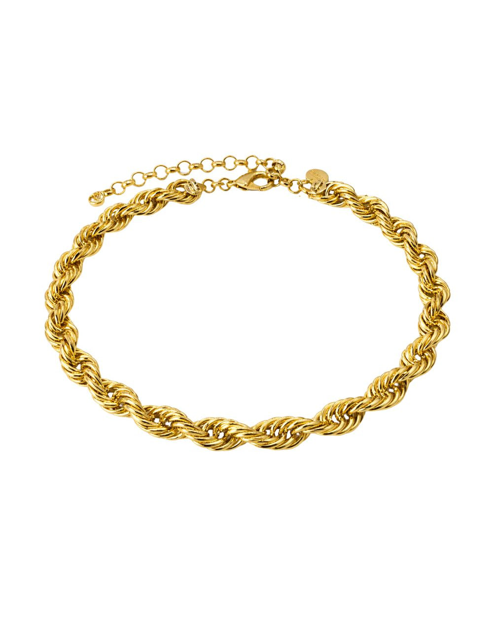 Colar Cordão Trançado Dourado | Colar Correntaria Feminino