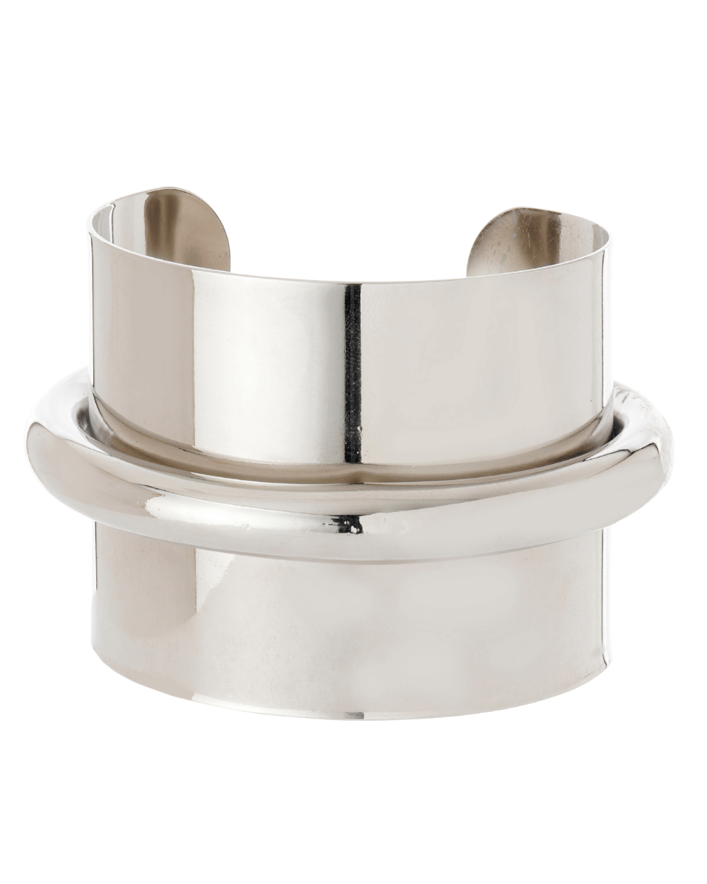 BRACELETE TUBO METALLO PRATEADO