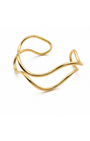 Bracelete Feminino Orgânico Dourado com Design Escultural | Western Glam