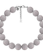 COLAR CURTO ESFERAS COM STRASS PRATEADO