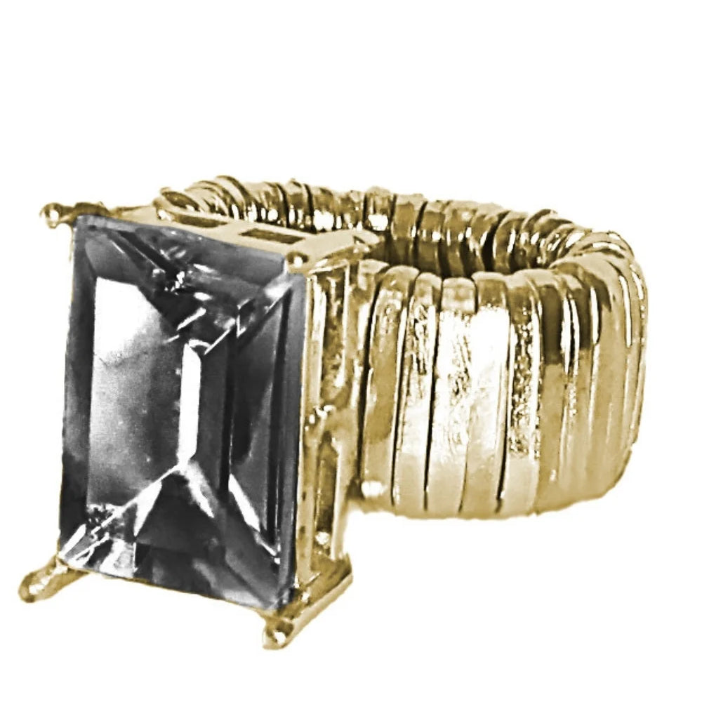 ANEL BLACK DIAMOND DOURADO