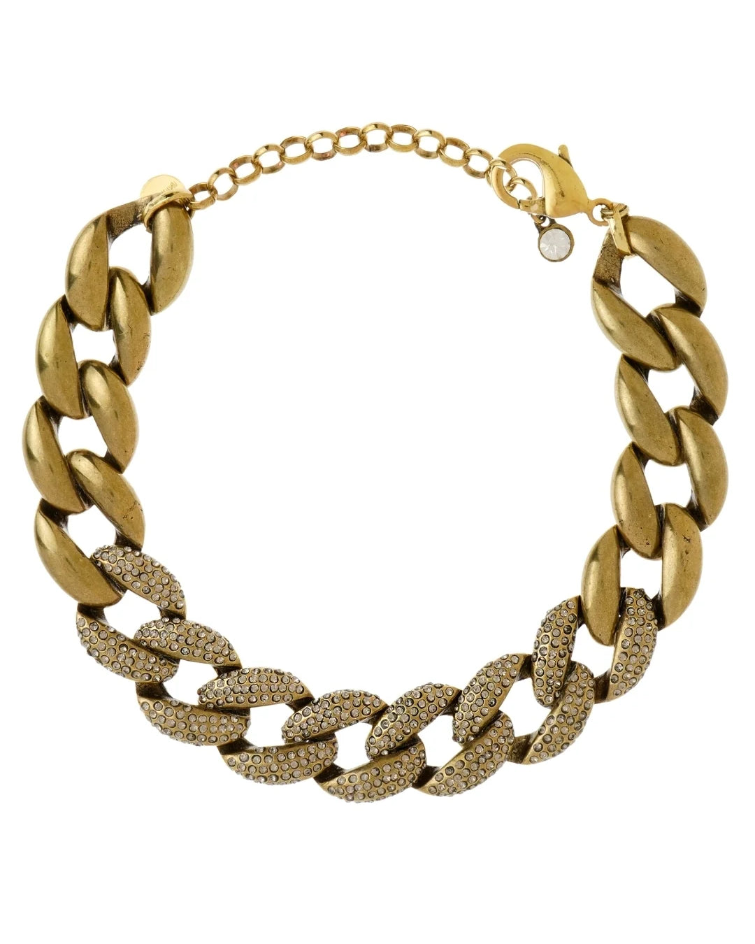 COLAR ELOS STRASS OLD GOLD