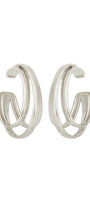 KIT DE EAR CUFF MÉDIO LUXO PRATEADO