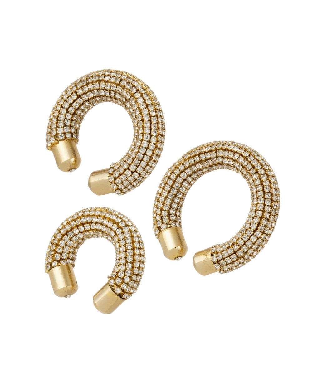 KIT DE EAR CUFFS SHINE DOURADO