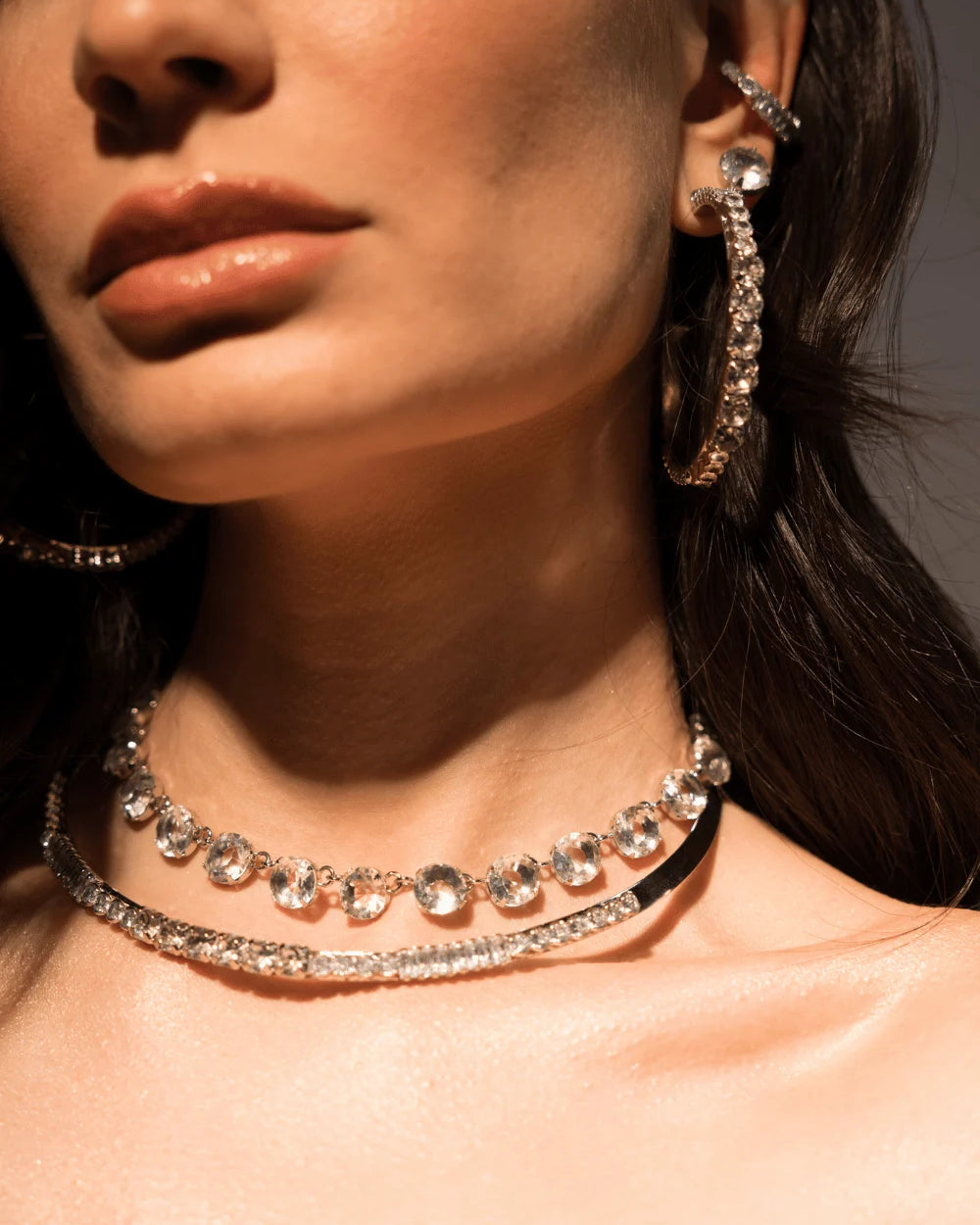 EAR CUFF MIX SHINE PRATEADO