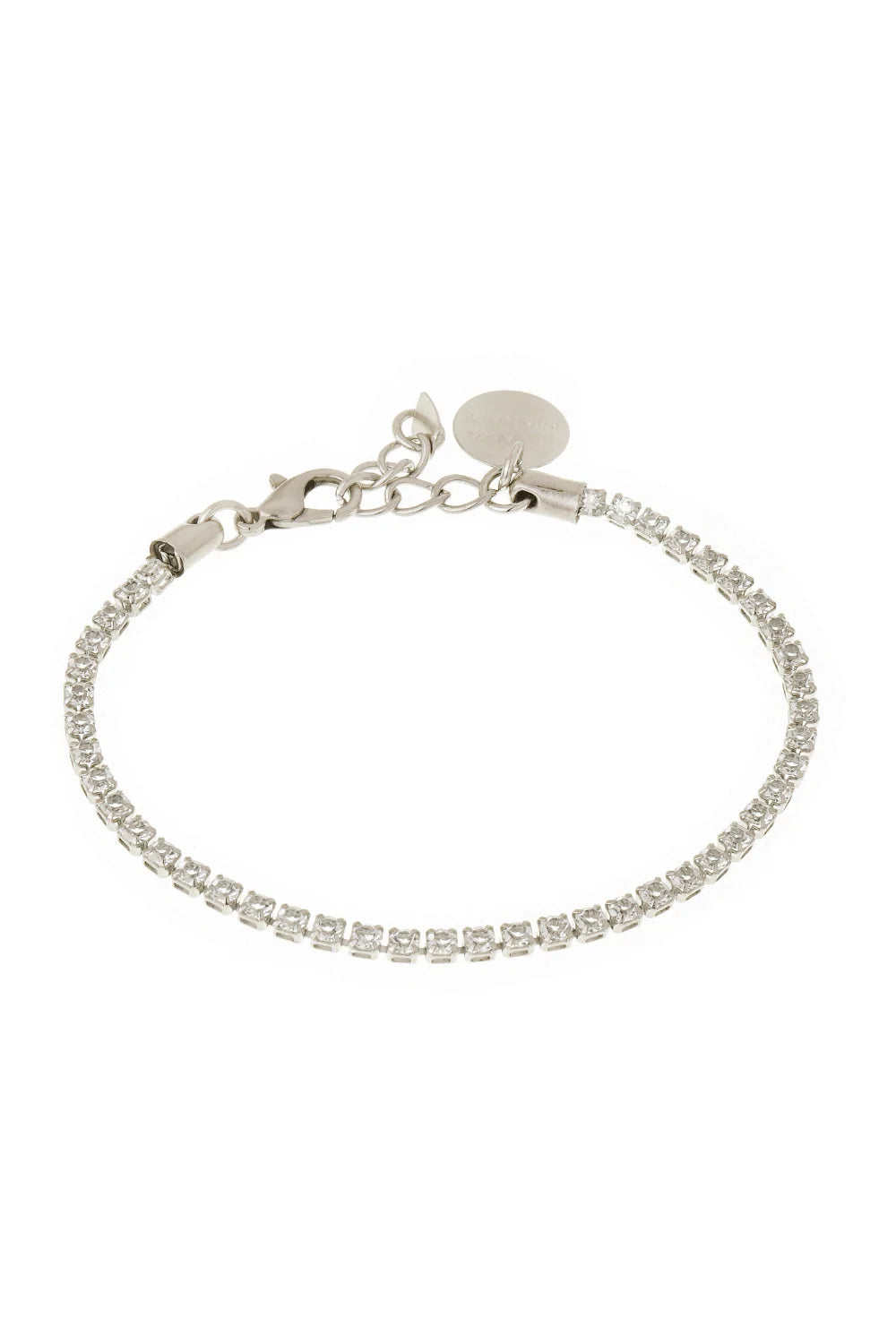 PULSEIRA STRASS CRISTAL PRATEADO
