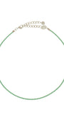 COLAR STRASS VERDE CLARO PRATEADO