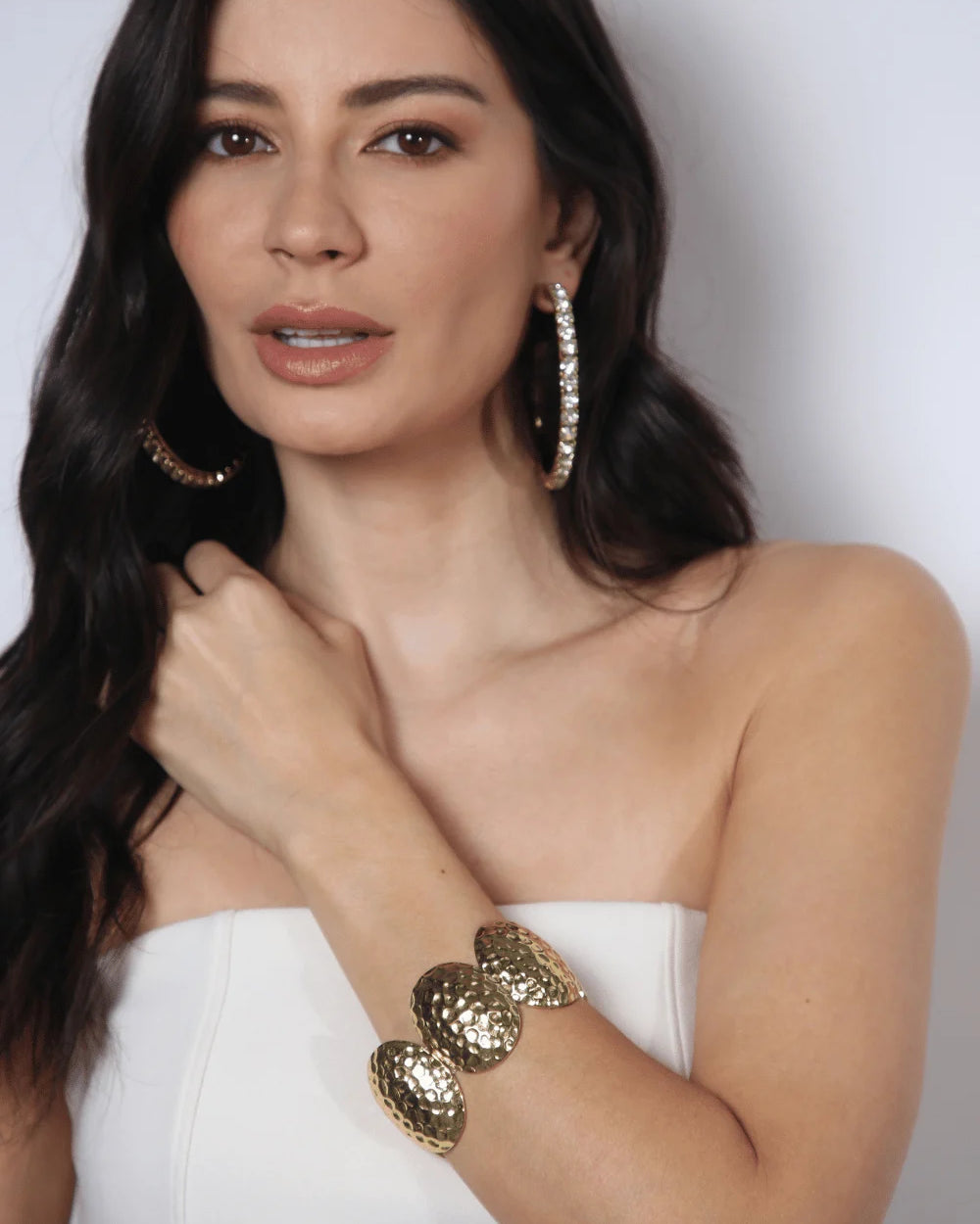 BRACELETE TEXTURIZADO OURO VINTAGE