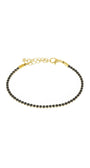 PULSEIRA STRASS PRETO DOURADO
