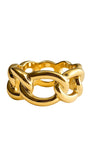 Anel Dourado Elos Essential | Design Contemporâneo