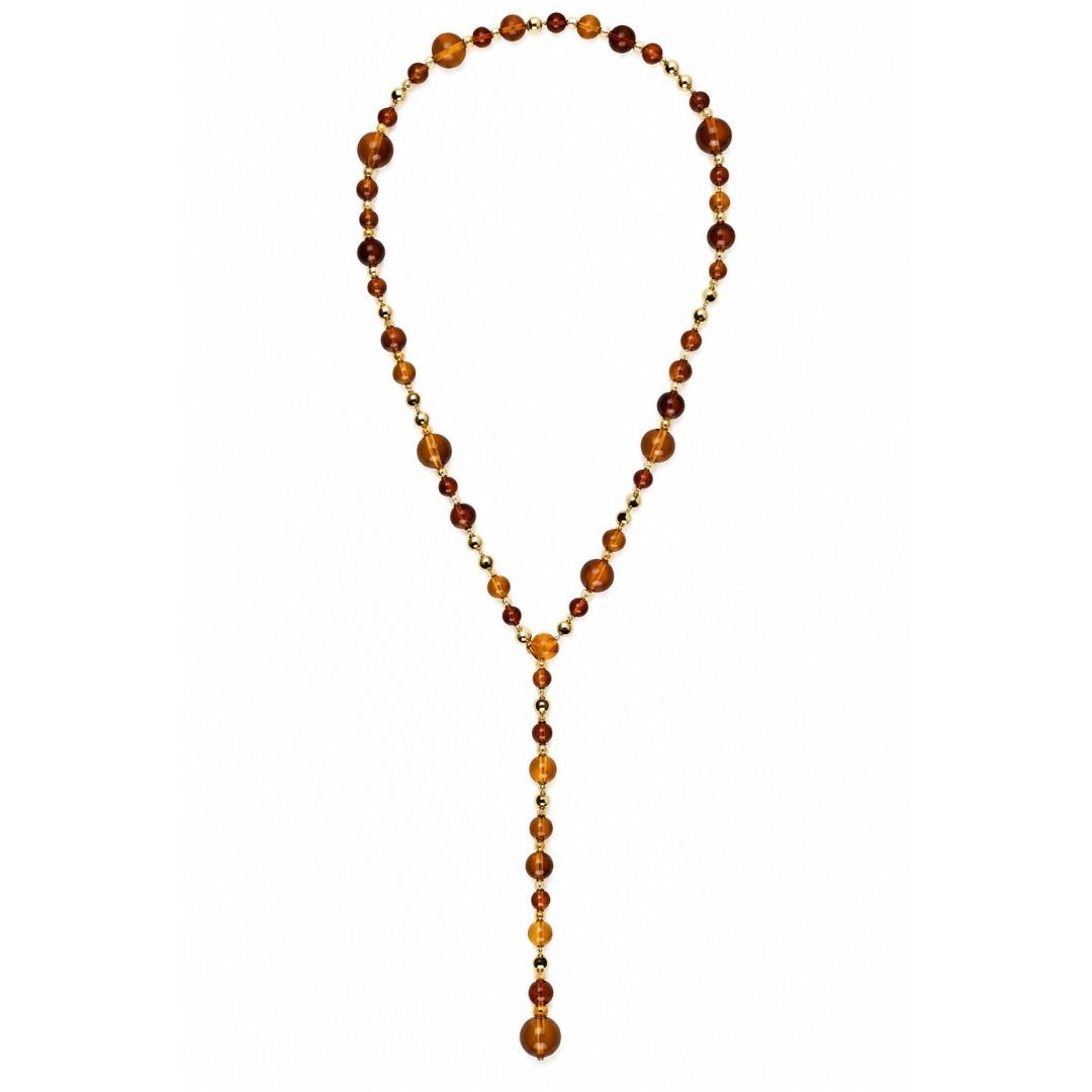 COLAR 3 EM 1 ESFERAS TARTARUGA DOURADO