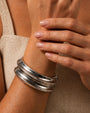 BRACELETE BOLD PRATEADO | ELETROFORMAÇÃO