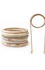 KIT DE PULSEIRAS MARFIM DOURADO