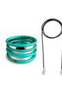 KIT DE PULSEIRA TURQUESA PRATEADO