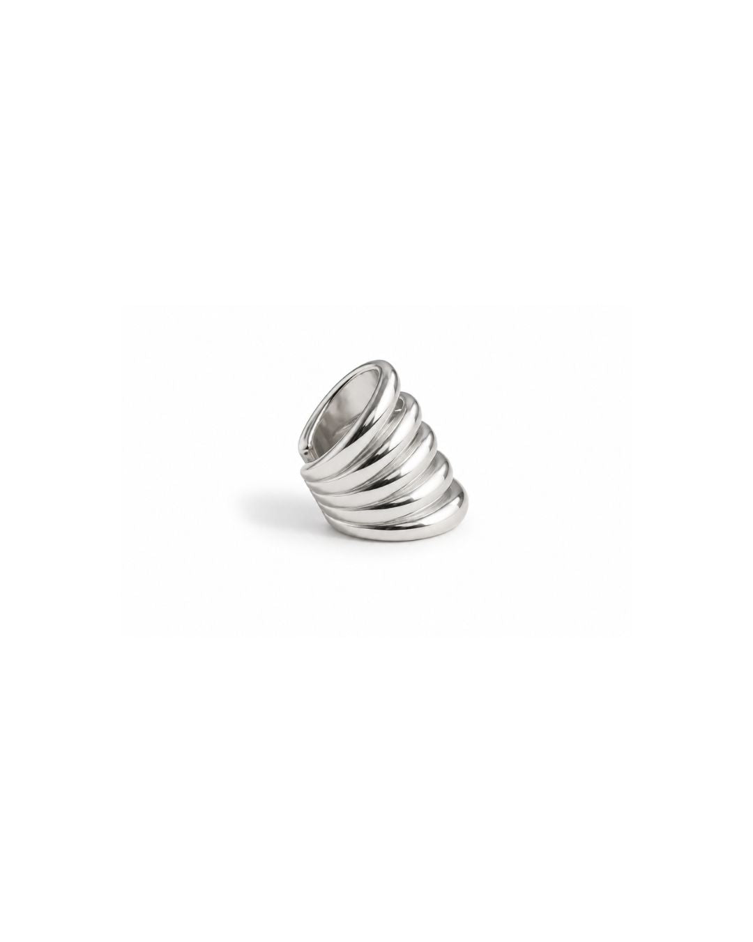 Ear Cuff Aros Design Prateado