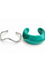 KIT DE PULSEIRA TURQUESA ORGÂNICO PRATEADO