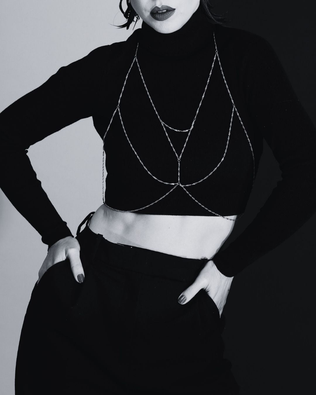 Body Chain Correntaria Prateado