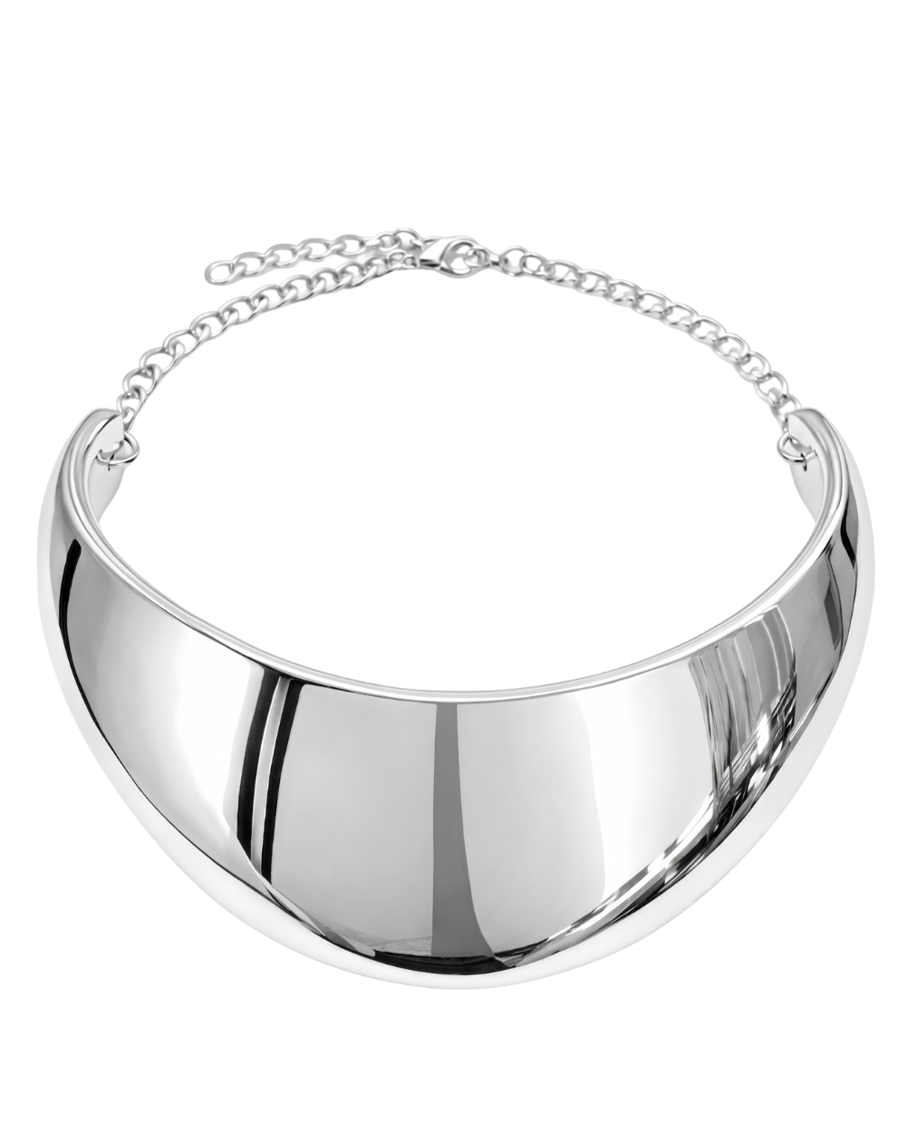 Choker Escultural em Eletroformação Prateado – LIMITED