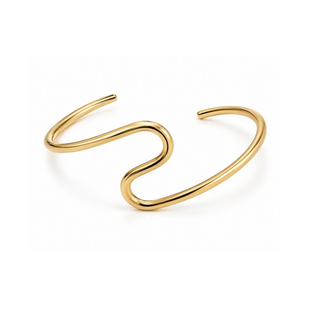BRACELETE ORGÂNICO DOURADO