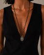 Colar longo santo Handmade preto