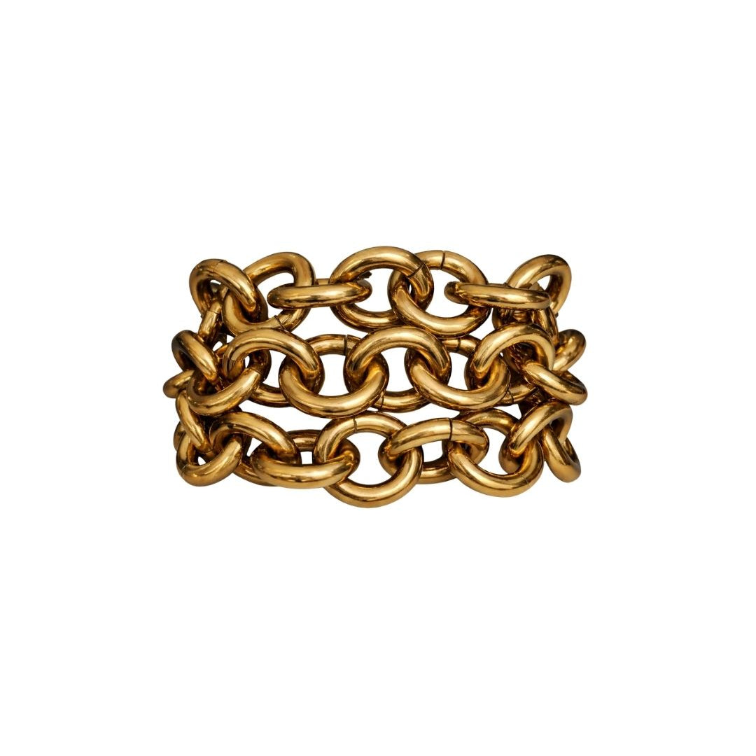 BRACELETE ELOS METALILIC BROWN