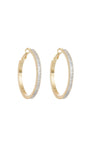 Brinco Argola Shine Presenza Dourado com Zircônias