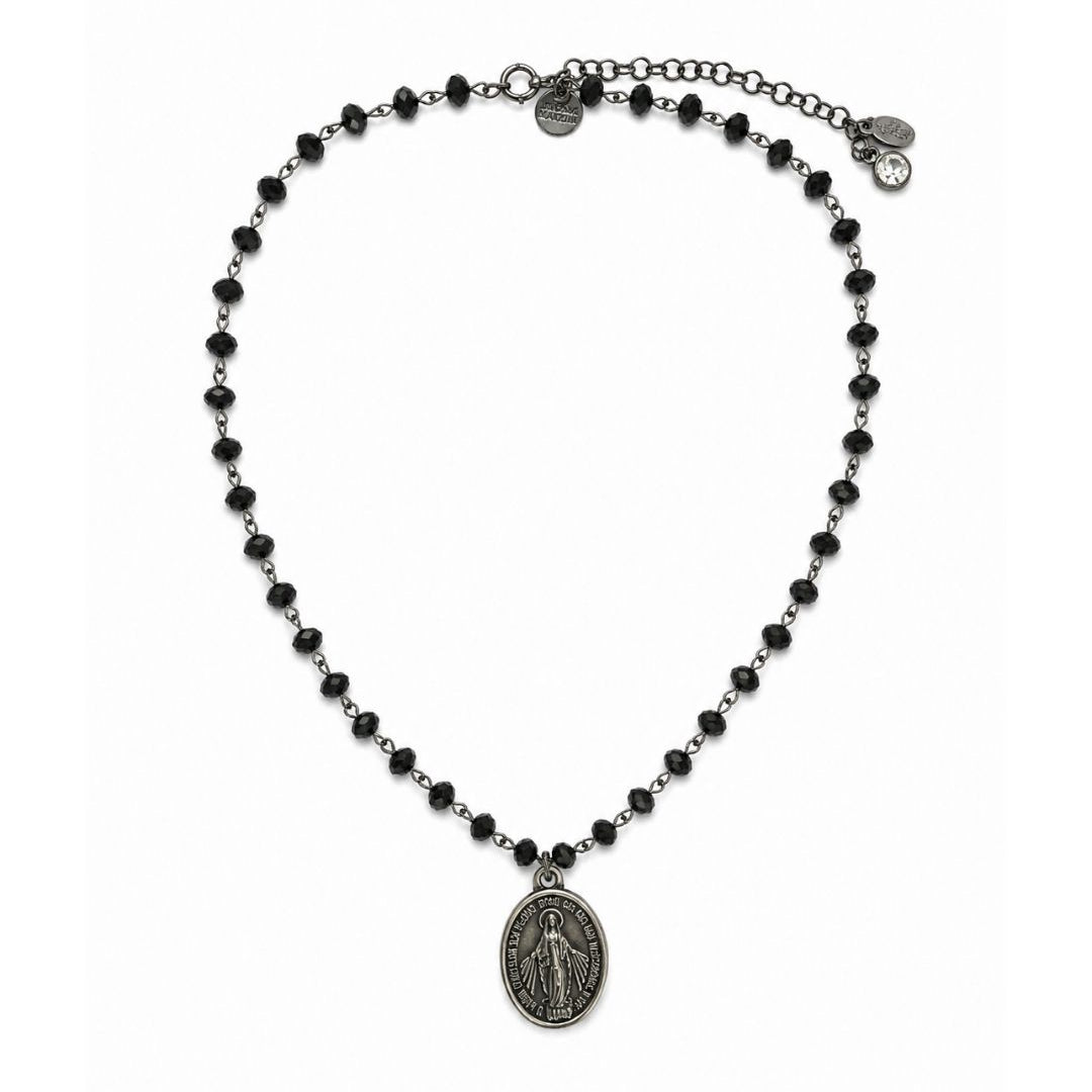 COLAR CURTO SANTO PEQUENO PRETO