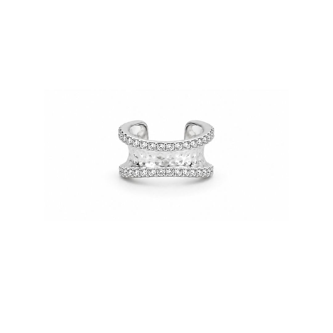 EAR CUFF SHINE TEXTURIZADO PRATEADO