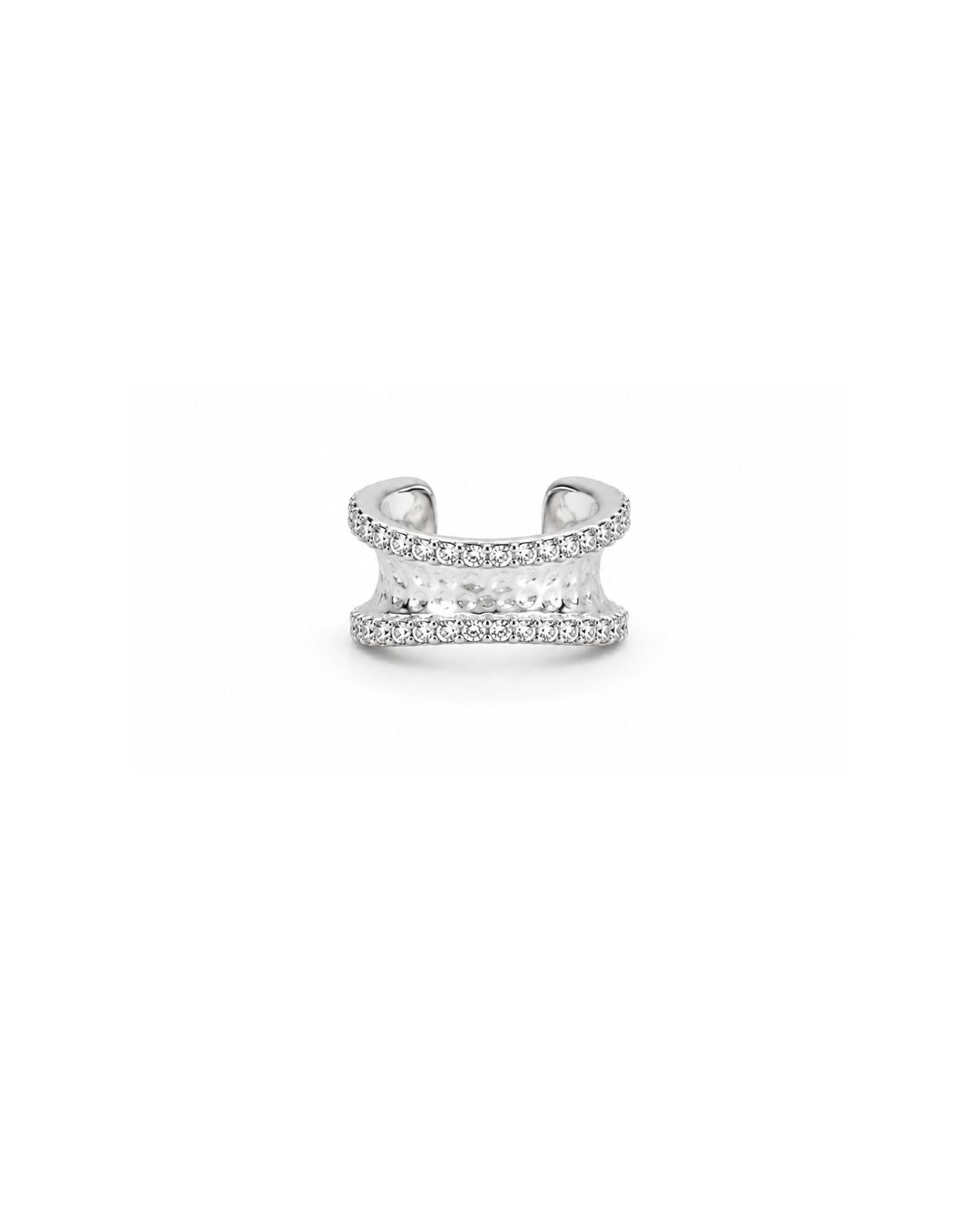 EAR CUFF SHINE TEXTURIZADO PRATEADO