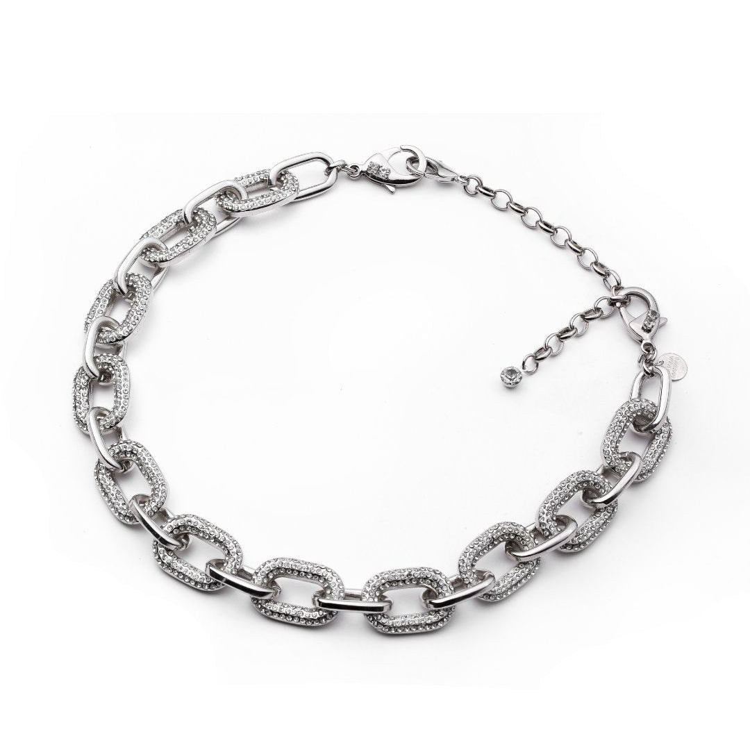 COLAR CURTO COM ELOS E STRASS MULTIFUNCIONAL ESSENTIAL