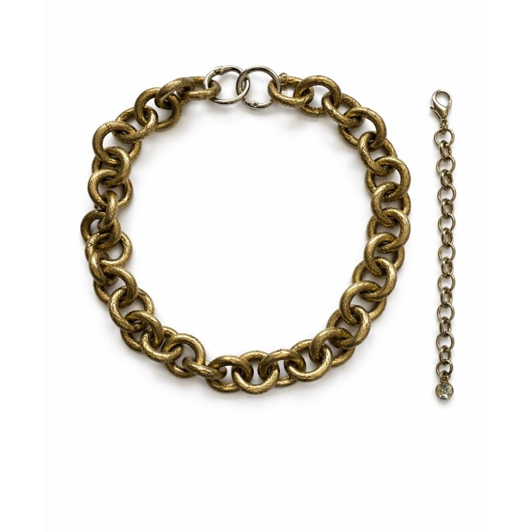COLAR 2 EM 1 ELOS METALLIC BROWN