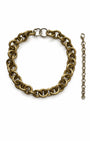 COLAR 2 EM 1 ELOS METALLIC BROWN