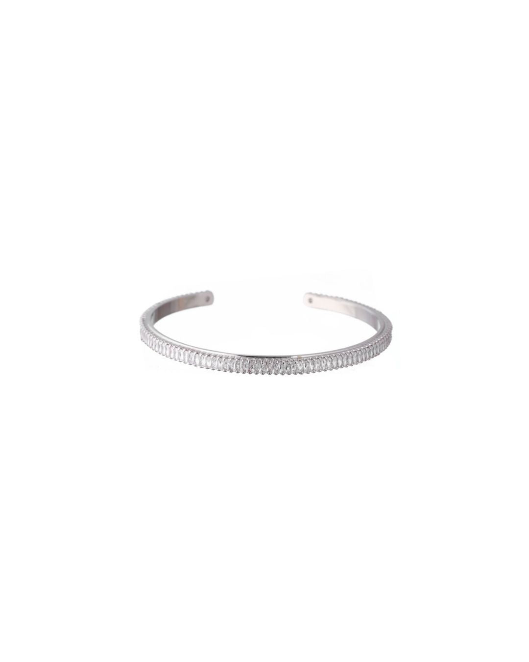 Bracelete Zircônia Prateado