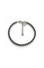 PULSEIRA ZIRCÔNIA PRETO PRATEADO