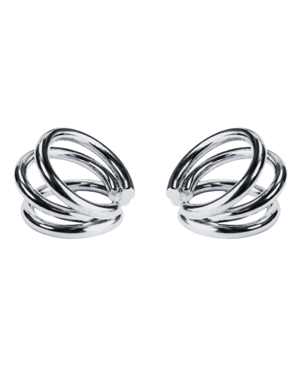 Kit Ear Cuff Aros em Banho Prateado – Leveza e Precisão