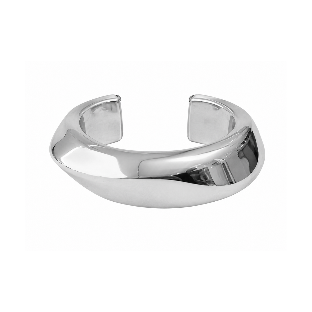 Bracelete Design Prateado Eletroformação