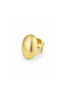 Anel Grande Oval Design Dourado