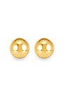 Brinco Meia Bola Dourado Polido – Canopla M