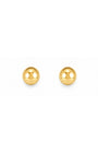 Brinco Meia Bola Dourado Polido – Canopla P