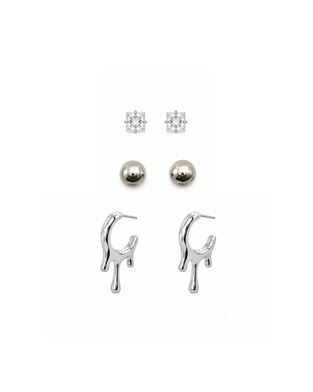 KIT DE BRINCO DESIGN PRATEADO