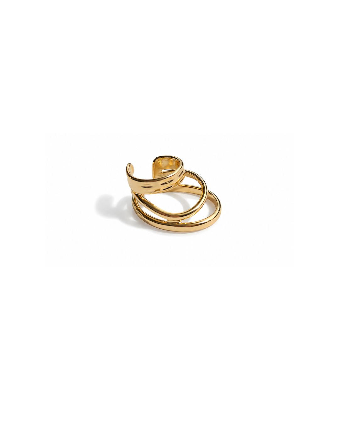 EAR CUFF ORGANIC DESIGN DOURADO