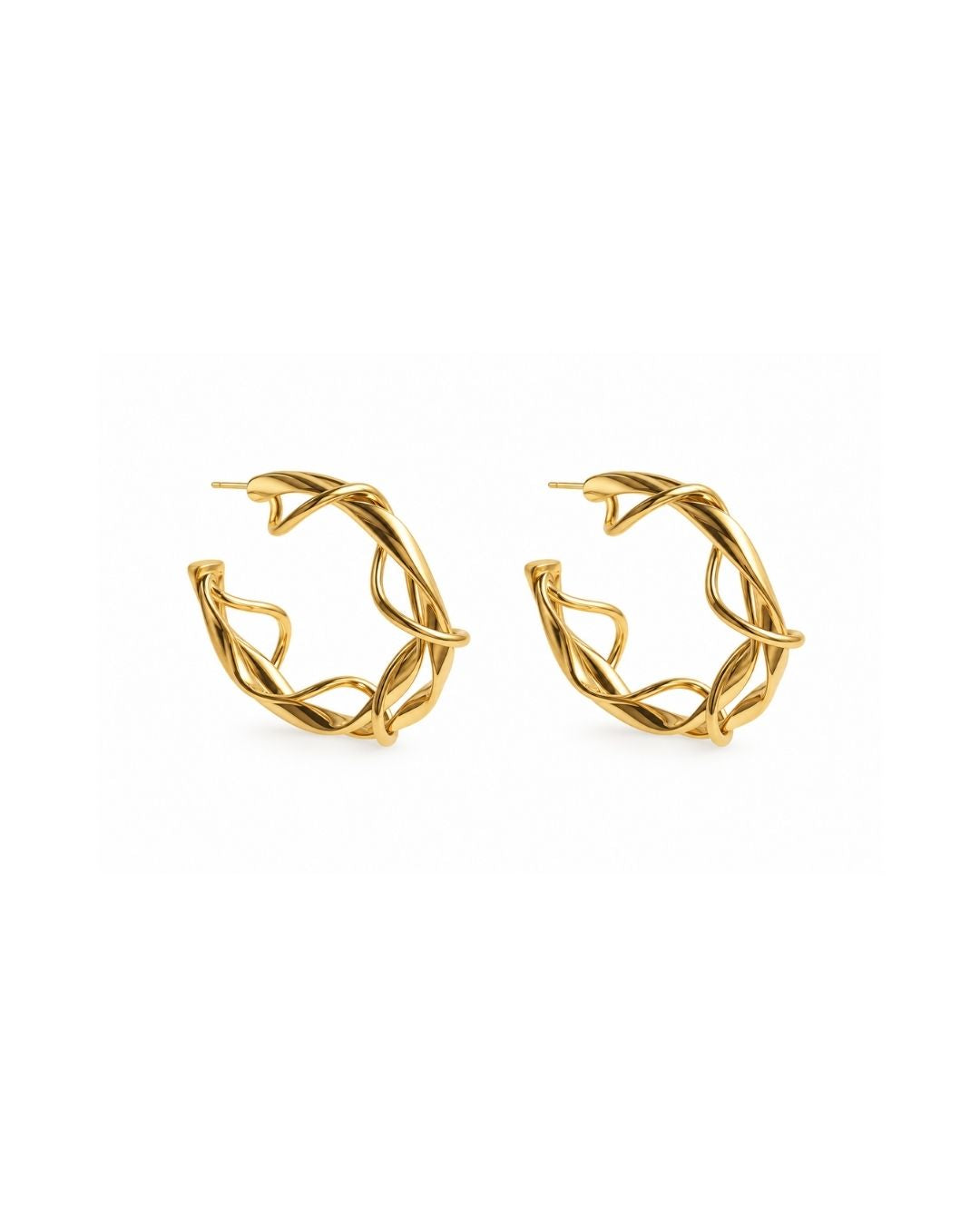 BRINCO ARGOLA ORGANIC DOURADO