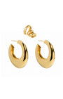 KIT DE BRINCO ARGOLA E EAR CUFF DESIGN DOURADO