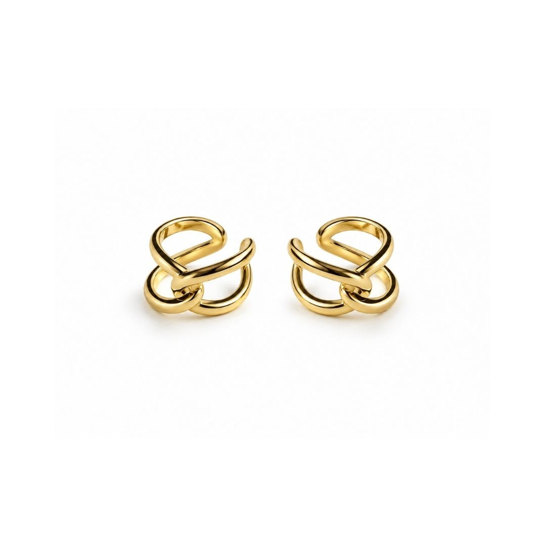 KIT EAR CUFF ORGANIC DOURADO